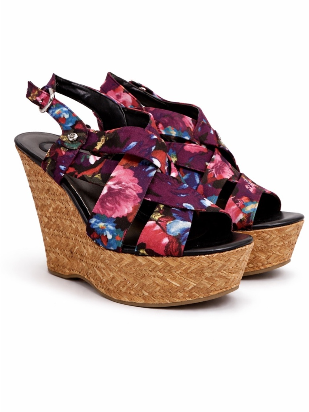 NWT Guess Havana Wedges Size 8 🌸 Floral Platform Sandals